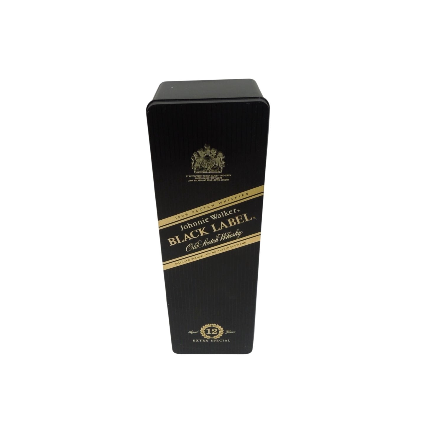 Johnnie Walker Black Label 12 Year Tin Empty Whisky Box 12"