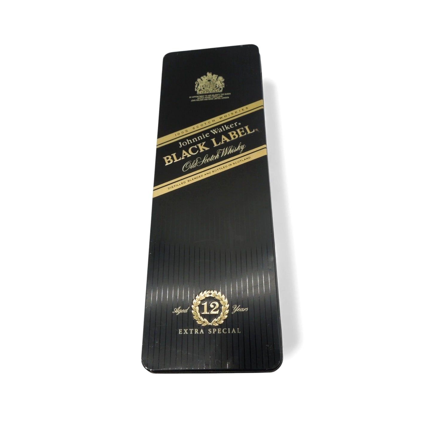 Johnnie Walker Black Label 12 Year Tin Empty Whisky Box 12"