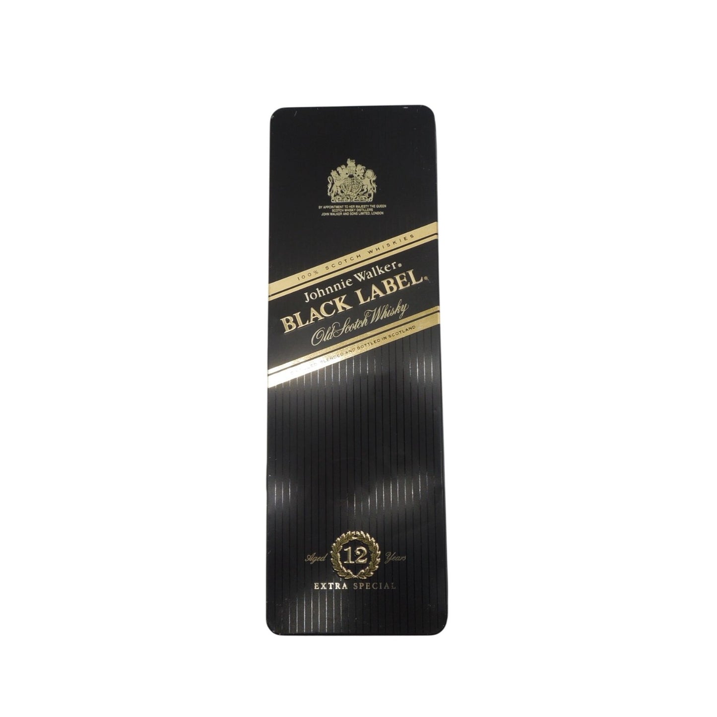 Johnnie Walker Black Label 12 Year Tin Empty Whisky Box 12"