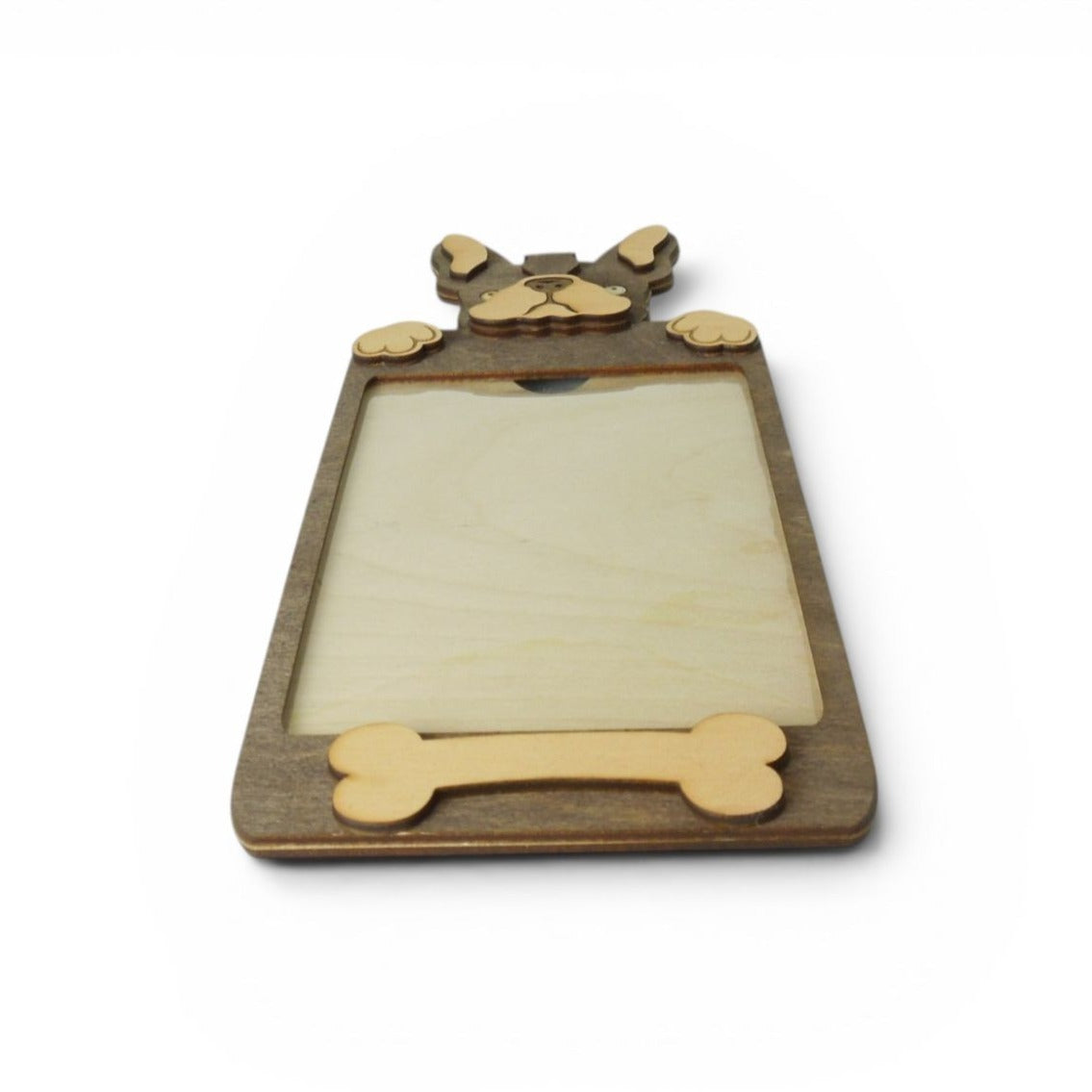 Personalized French Bulldog Photo Frame Wooden Custom Name Dog Gift 6x4" Photo