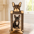 Personalized French Bulldog Photo Frame & Stand Custom Dog Gift 5x3" Photo