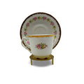 Kronester Bavaria 8922 Floral Gilded Teacup Set & Saucer Germany Vintage