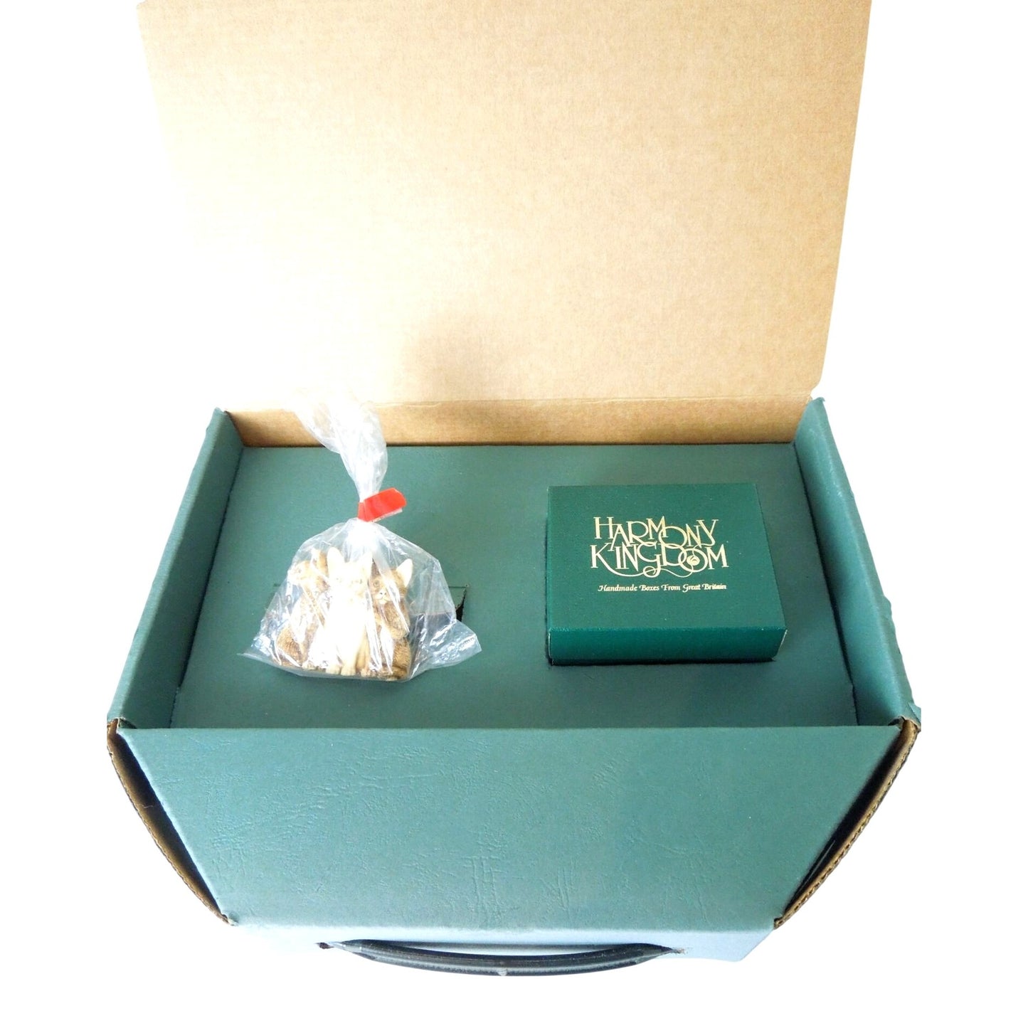 Harmony Kingdom Mutton Chops Sheep Wolf Box Figurine & Cats Pin Vintage England