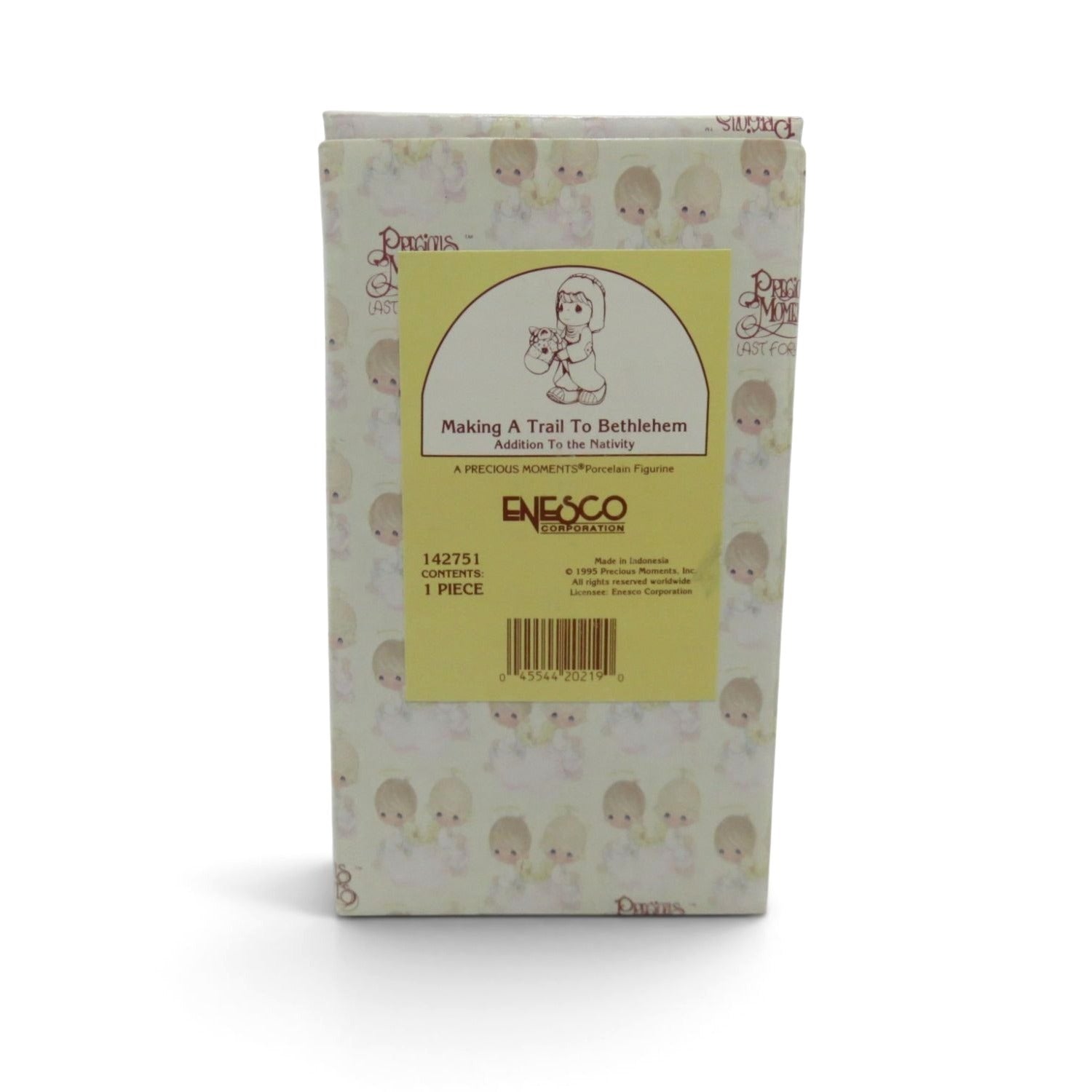 Precious Moments Making A Trail To Bethlehem Nativity Boy Stick Horse Boxed Vintage