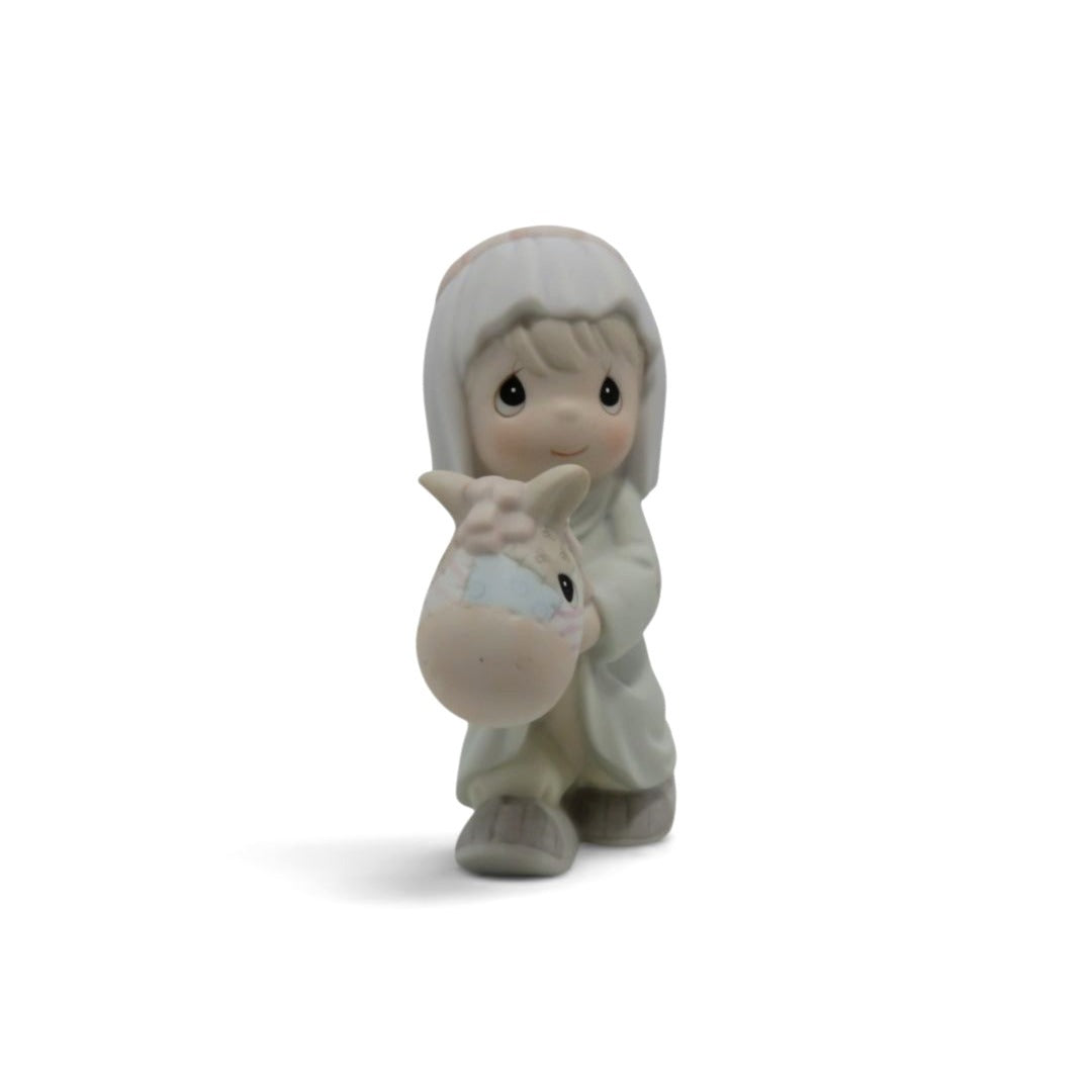 Precious Moments Making A Trail To Bethlehem Nativity Boy Stick Horse Boxed Vintage