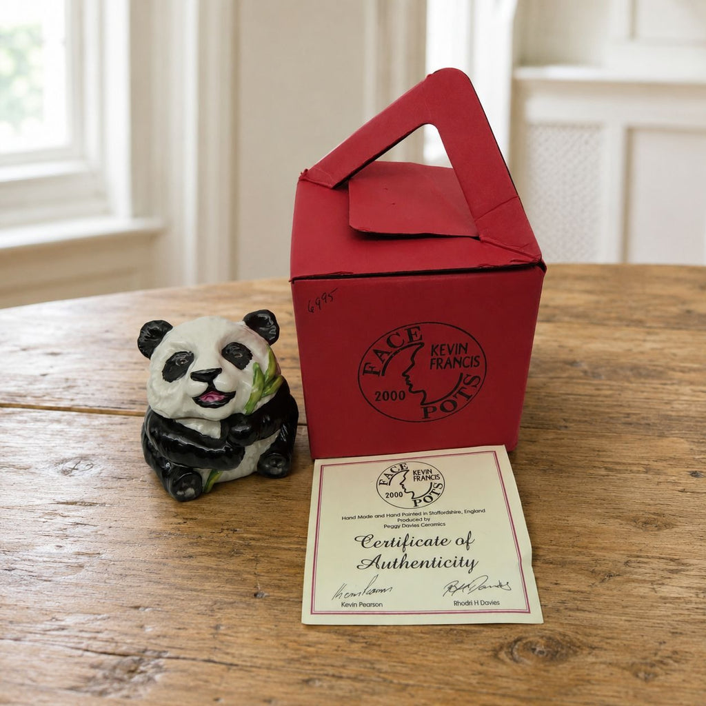 Kevin Francis Face Pot Zhen Zhen Panda England Vintage-US Duties Prepaid