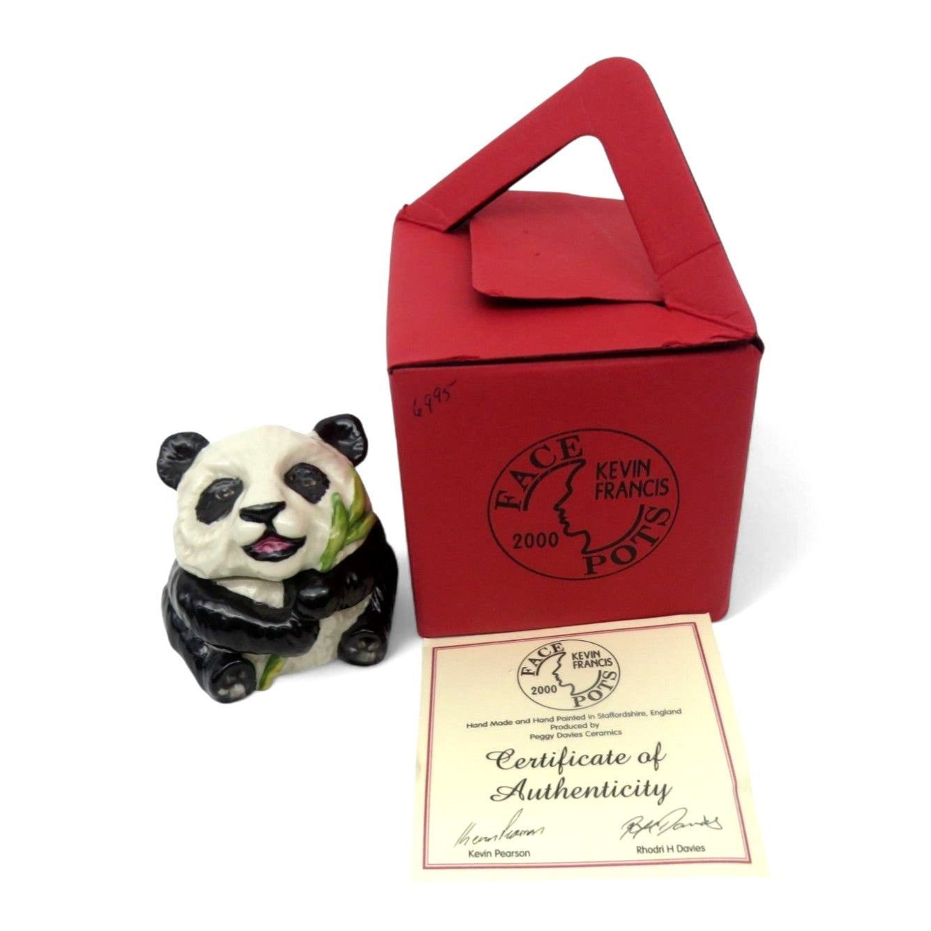 Kevin Francis Face Pot Zhen Zhen Panda England Vintage-US Duties Prepaid