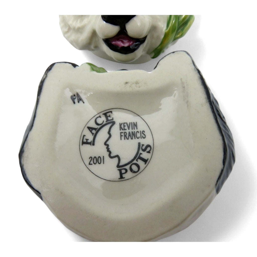 Kevin Francis Face Pot Zhen Zhen Panda England Vintage-US Duties Prepaid
