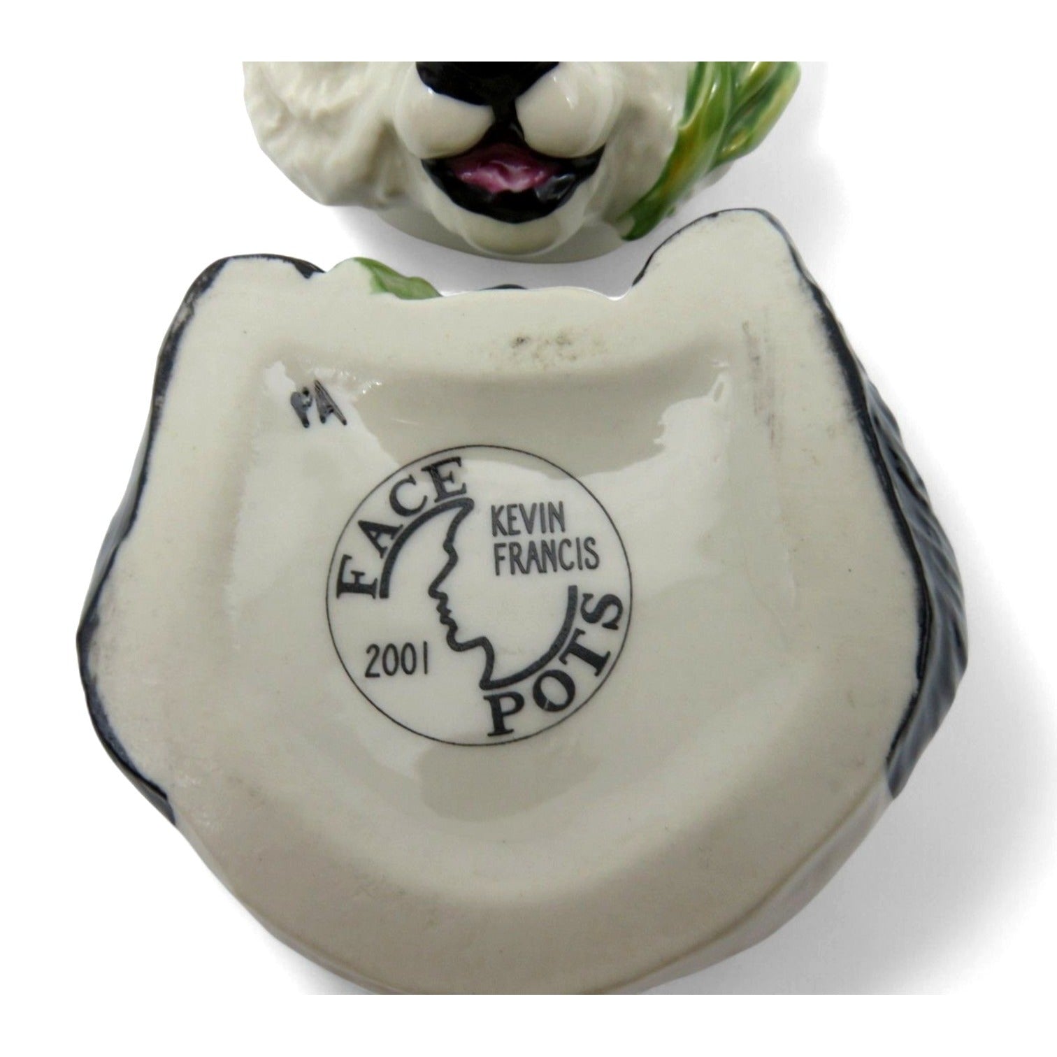 Kevin Francis Face Pot Zhen Zhen Panda England Vintage-US Duties Prepaid