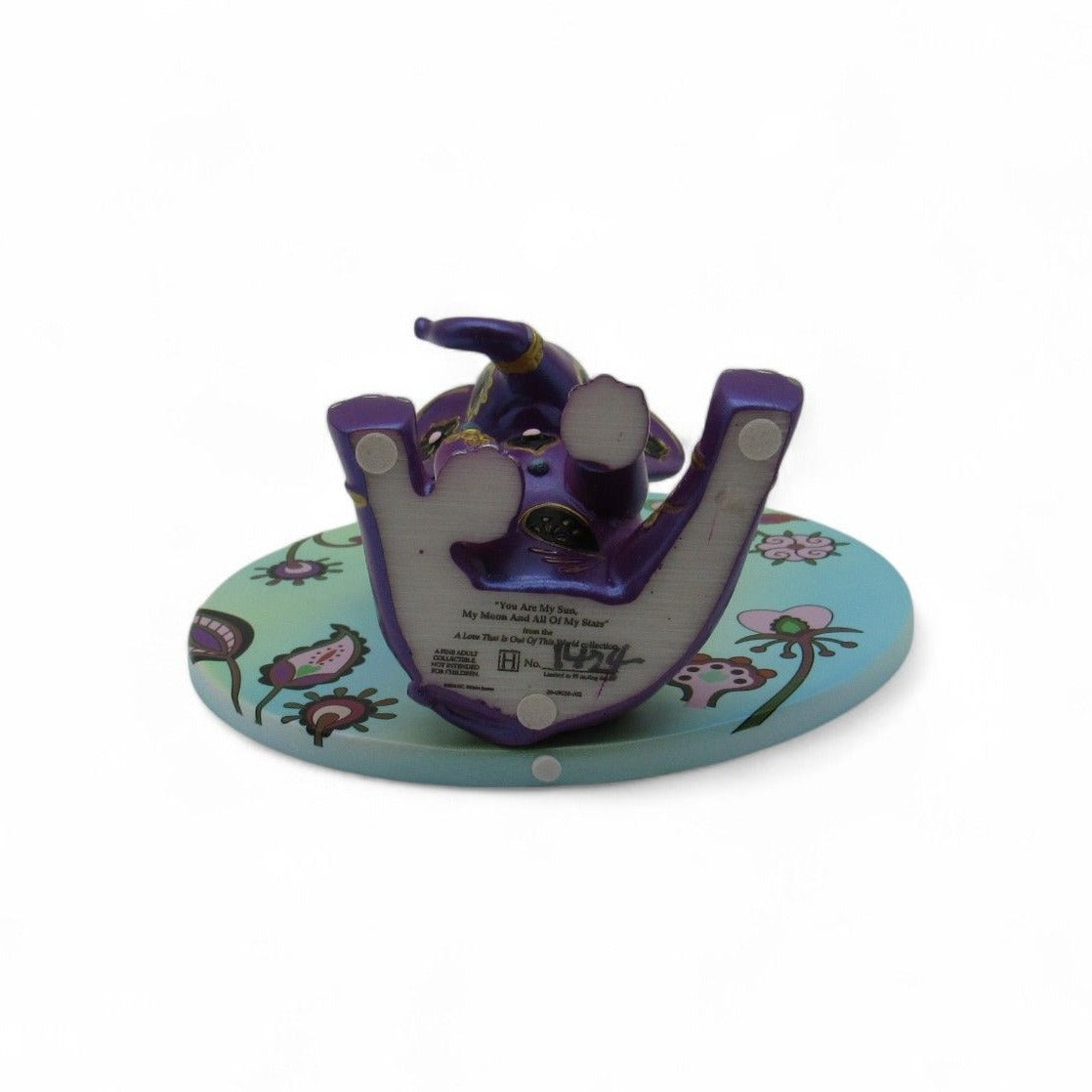 Hamilton Collection Purple Elephant You Are My Sun Figurine Blake Jensen 4.7"