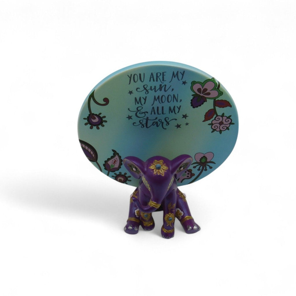 Hamilton Collection Purple Elephant You Are My Sun Figurine Blake Jensen 4.7"