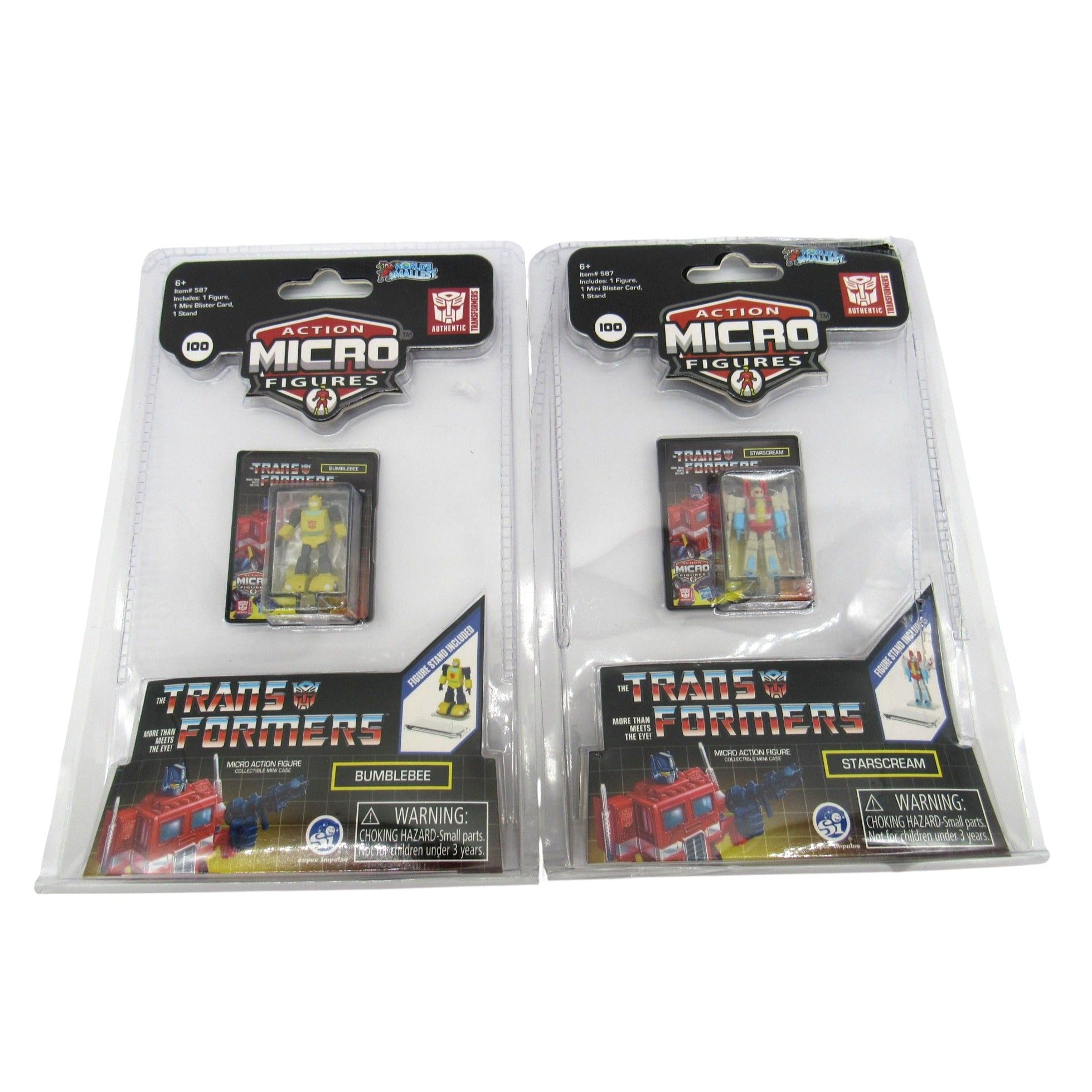 Hasbro Transformers Bumblebee & Starscream Mini Worlds Action Micro Figures