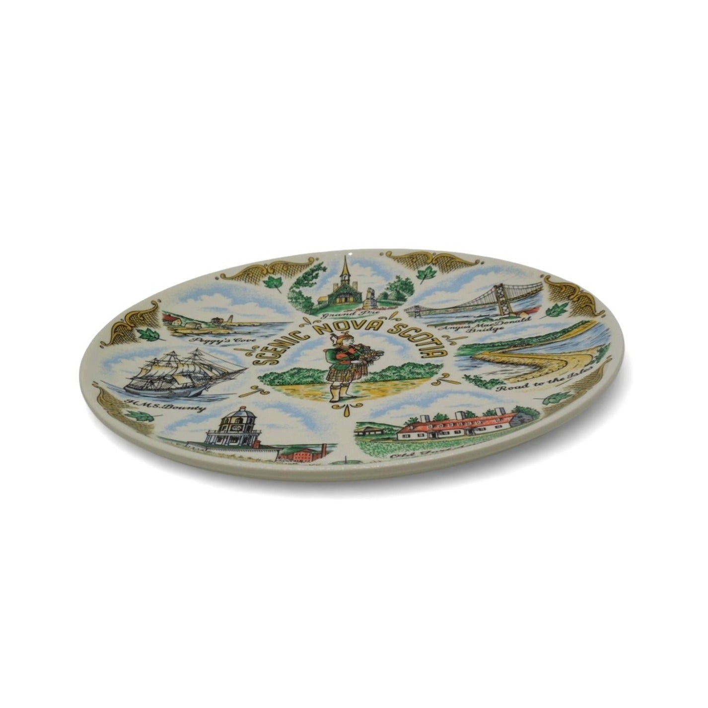 Scenic Nova Scotia Plate Canada Souvenir Collectible Vintage 9"