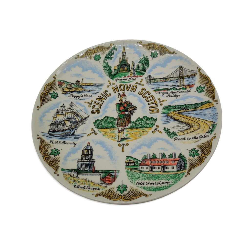 Scenic Nova Scotia Plate Canada Souvenir Collectible Vintage 9"