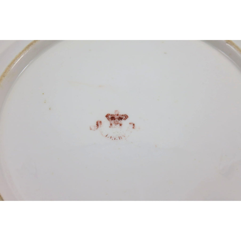 Antique Royal Crown Derby Plate Floral Design 1800s England 10"