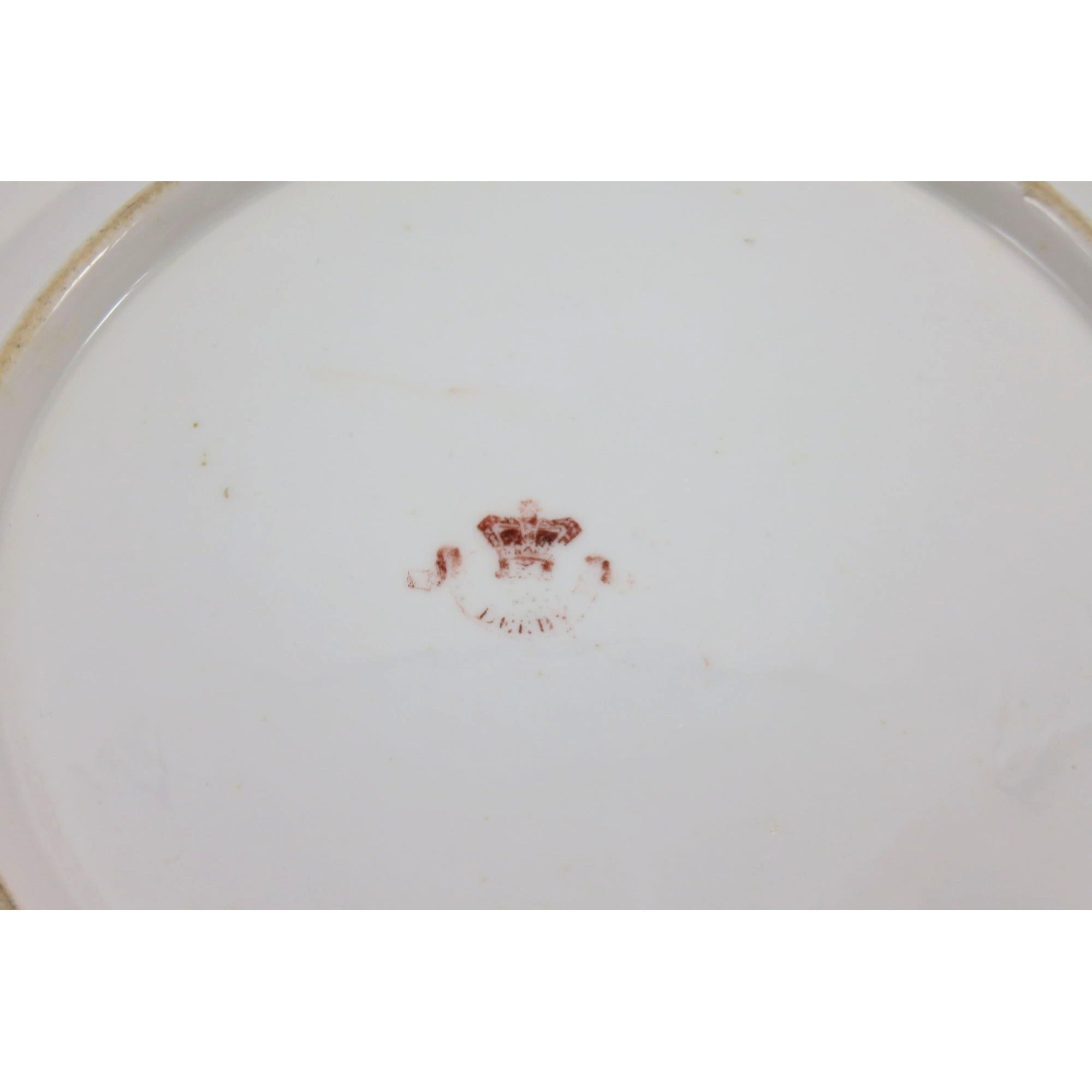 Antique Royal Crown Derby Plate Floral Design 1800s England 10"