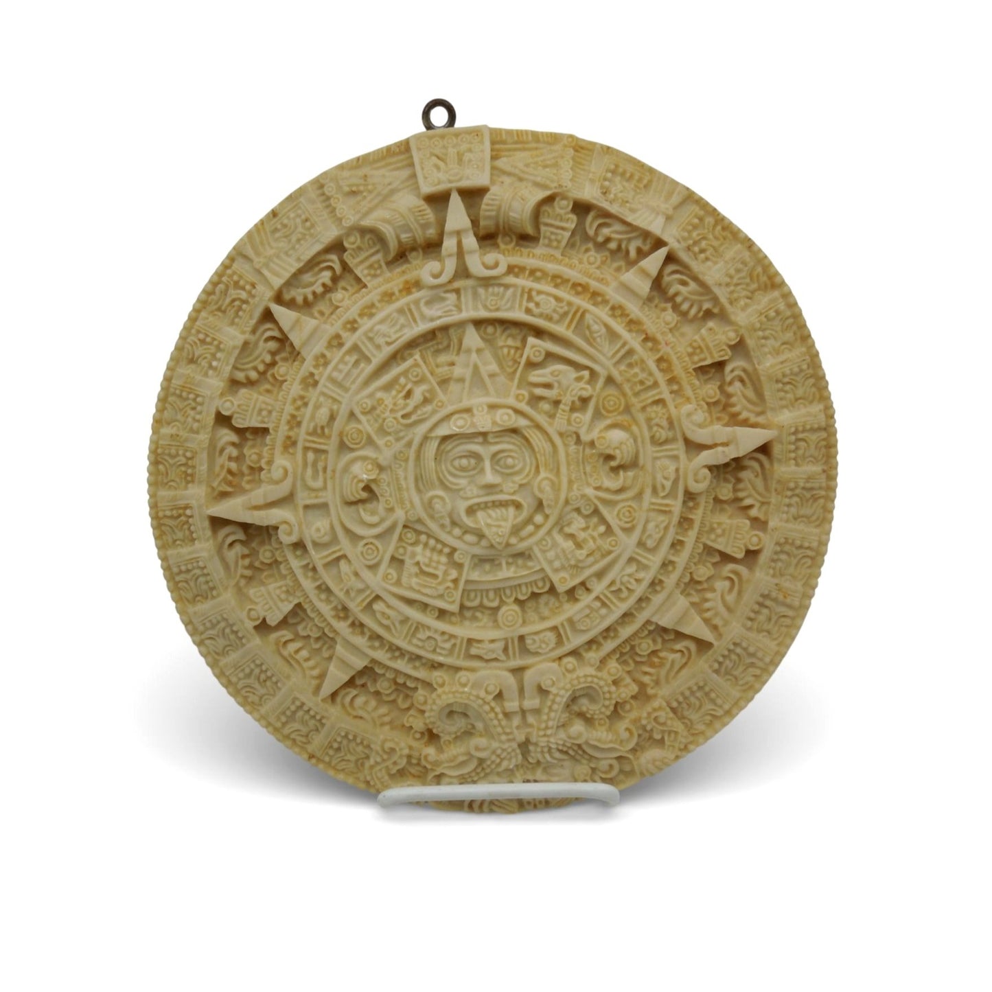 Artesanias Aguilar Aztec Calendar With Informational Back Label 10"
