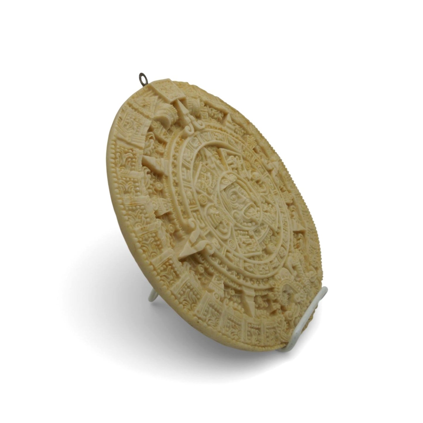 Artesanias Aguilar Aztec Calendar With Informational Back Label 10"