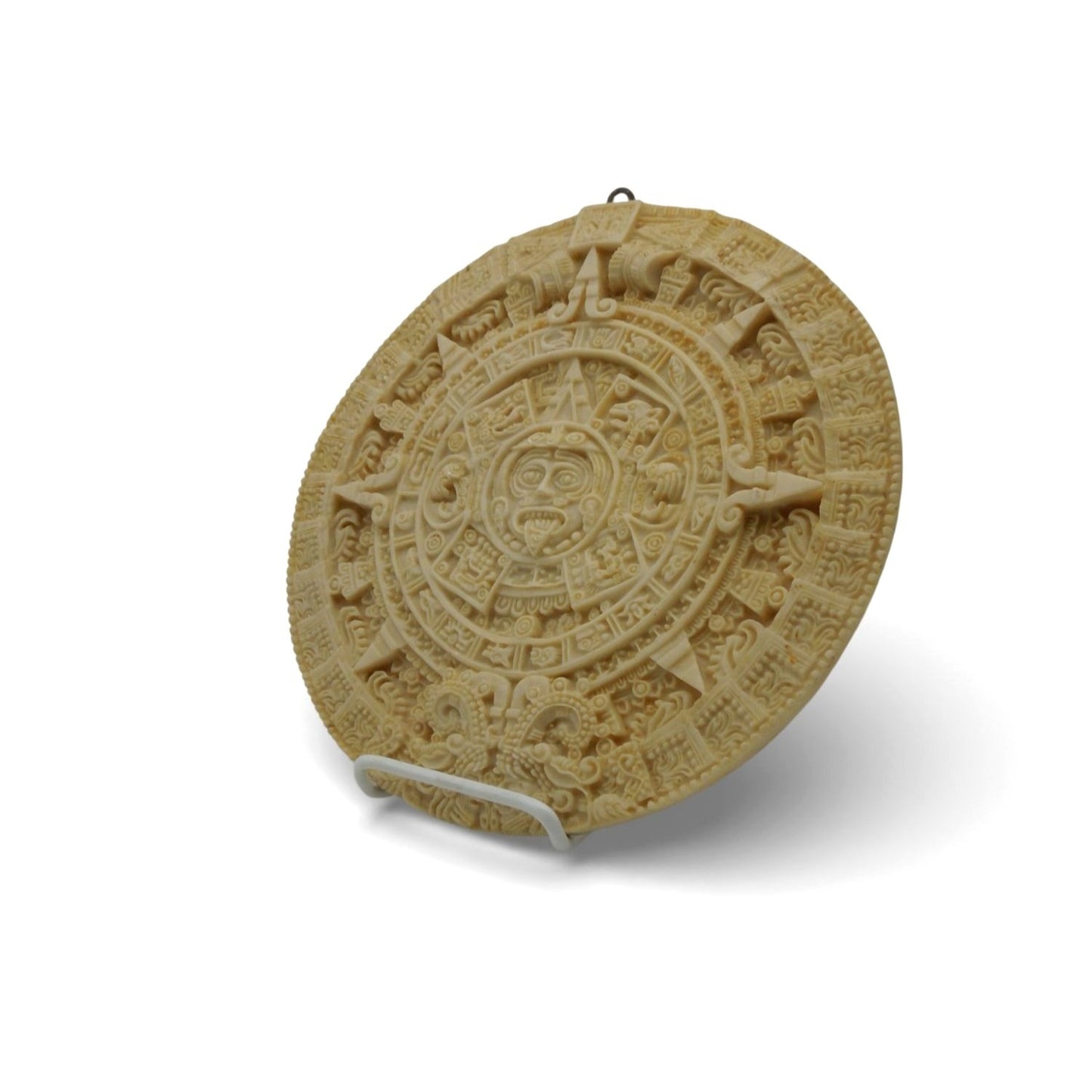Artesanias Aguilar Aztec Calendar With Informational Back Label 10"
