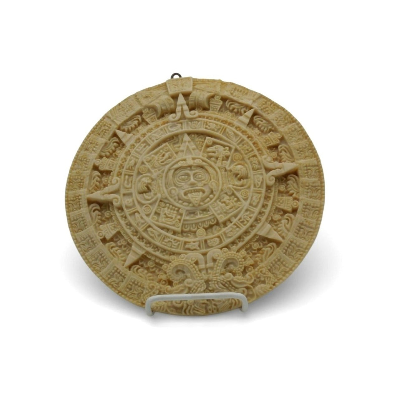 Artesanias Aguilar Aztec Calendar With Informational Back Label 10"