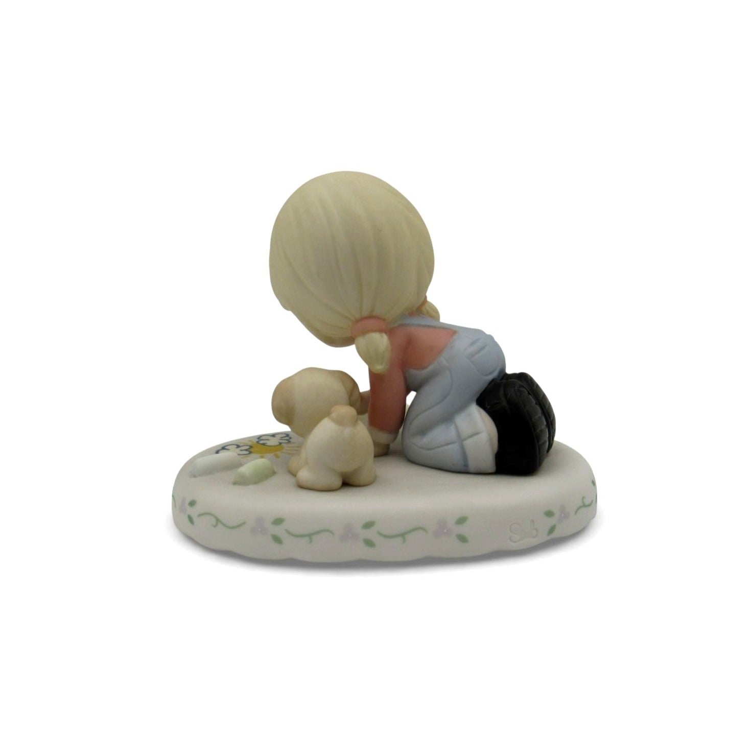 Precious Moments Age 8 Growing In Grace Porcelain Figurine Boxed Girl Puppy