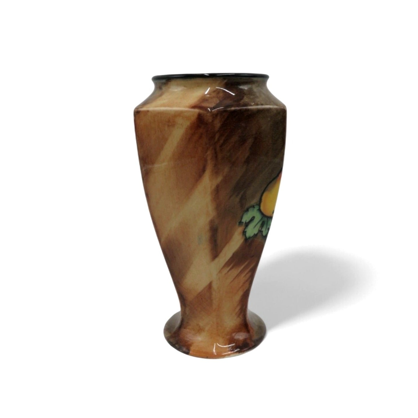 Vintage H&K Tunstall Luscious Hand Painted Ceramic Fruit Vase England 6.5"