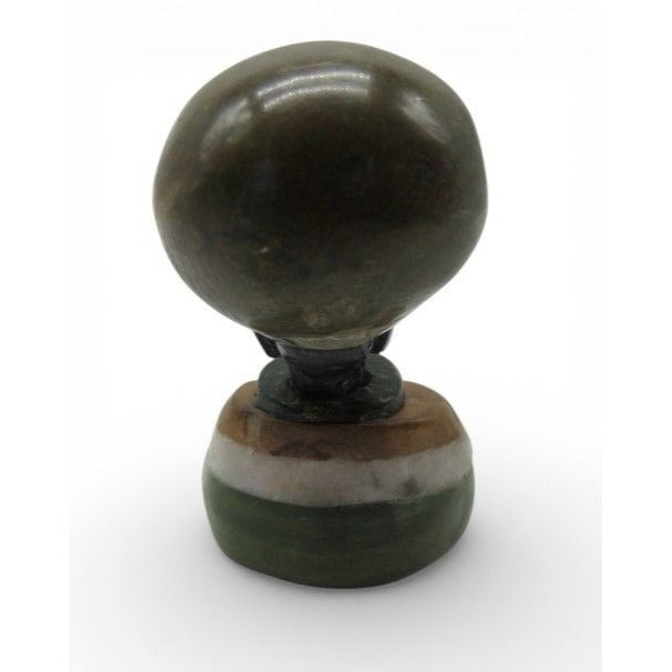 Small Stone Bust Set Hand Carved in South Africa 3.5" and 3.1"
