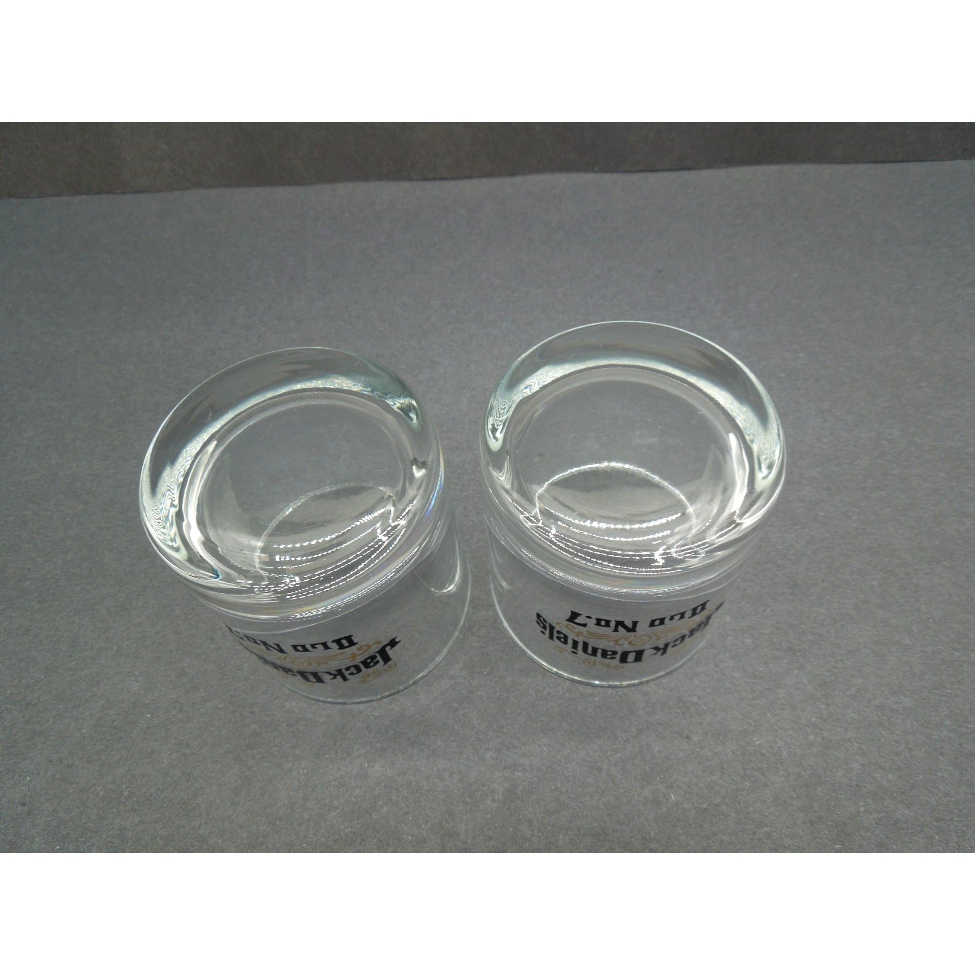 Jack Daniels Old No 7 Whiskey Glasses Set of 2 USA Vintage 3.1"