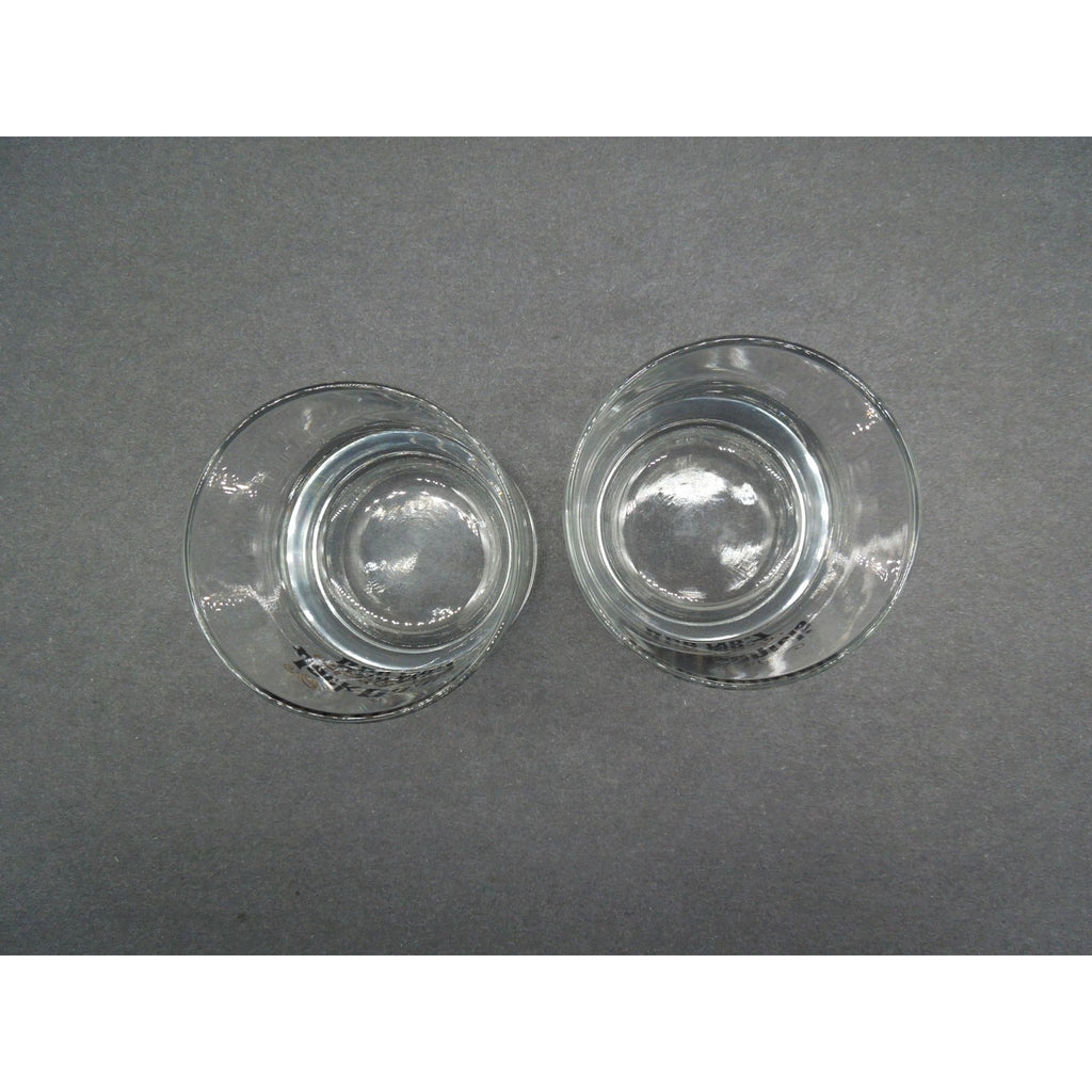 Jack Daniels Old No 7 Whiskey Glasses Set of 2 USA Vintage 3.1"