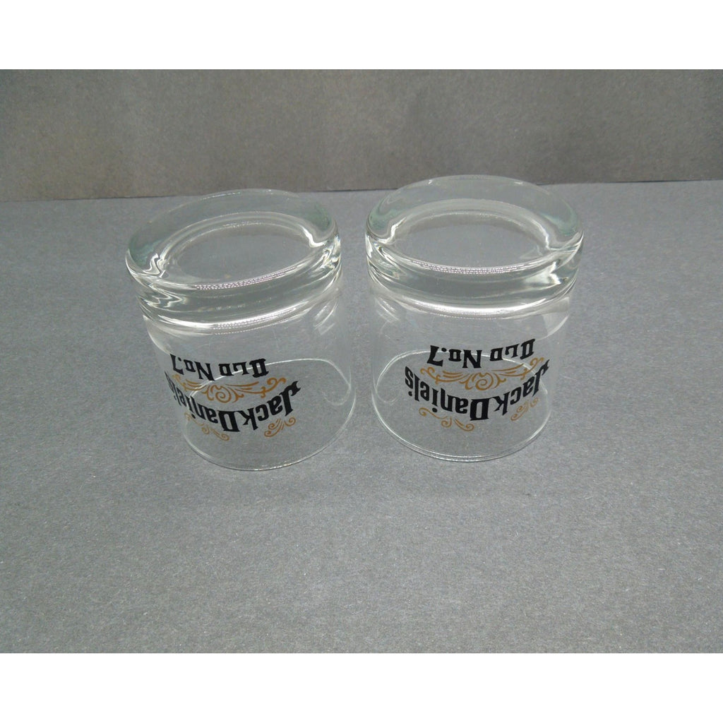 Jack Daniels Old No 7 Whiskey Glasses Set of 2 USA Vintage 3.1"