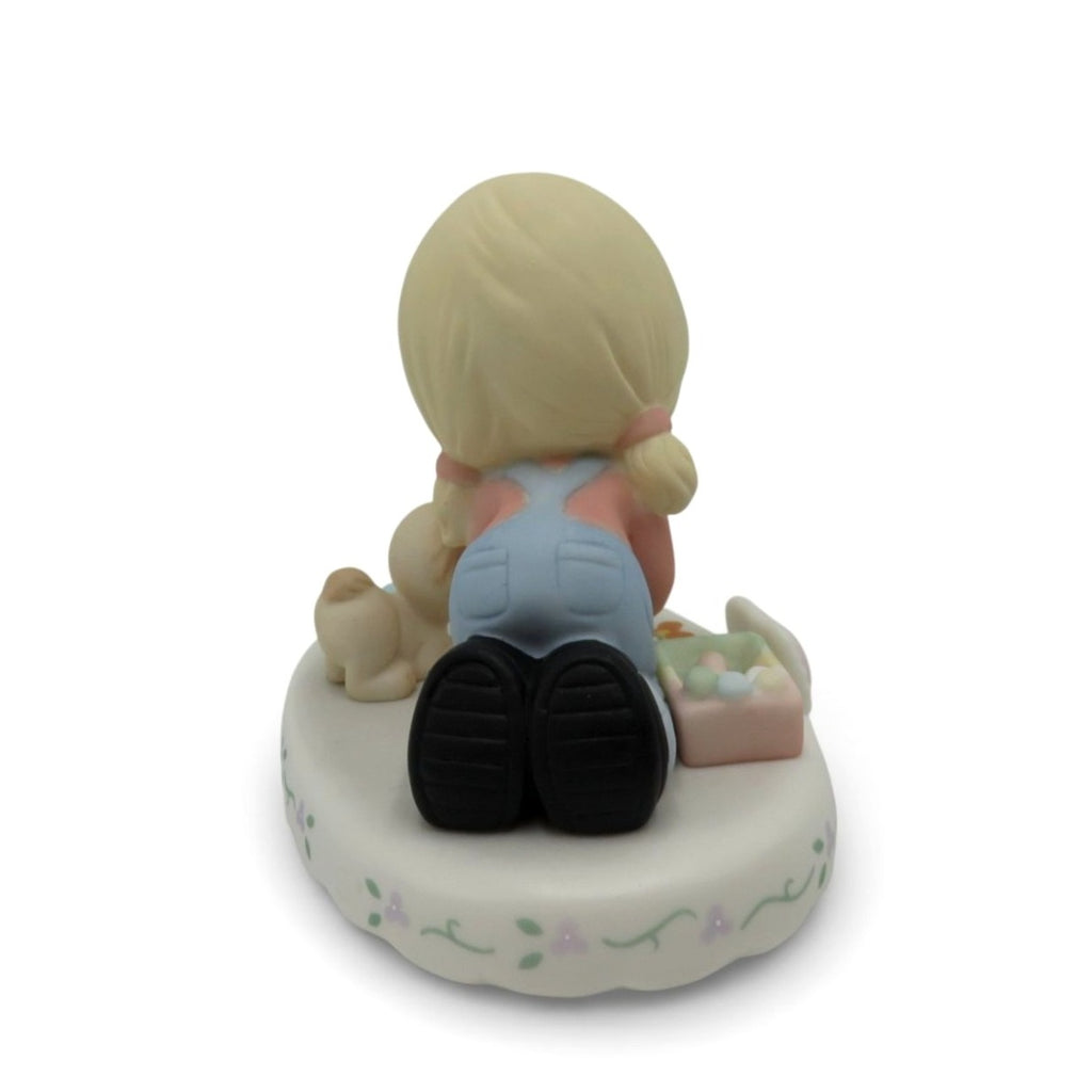 Precious Moments Age 8 Growing In Grace Porcelain Figurine Boxed Girl Puppy