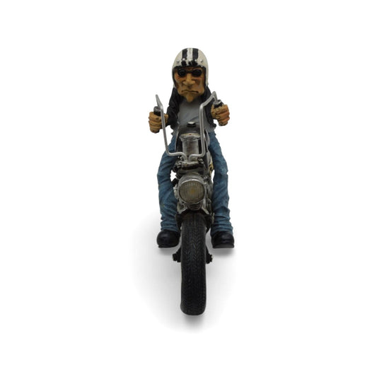 Booster Q2-2 Biker Figurine Polyresin Motorcycle Rider Chopper 9"