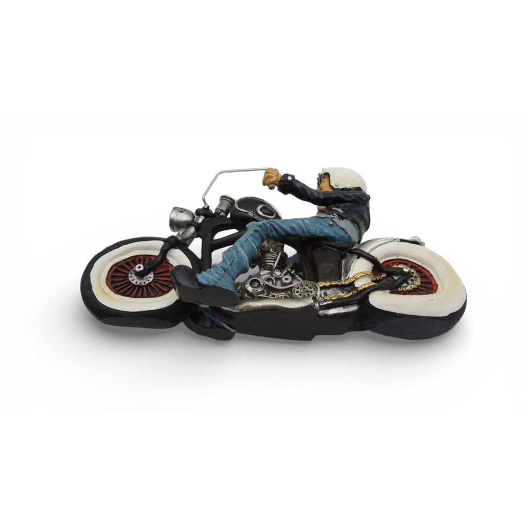 Booster Q2-2 Biker Figurine Polyresin Motorcycle Rider Chopper 9"