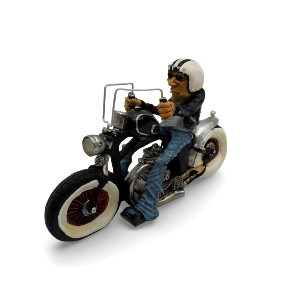 Booster Q2-2 Biker Figurine Polyresin Motorcycle Rider Chopper 9"