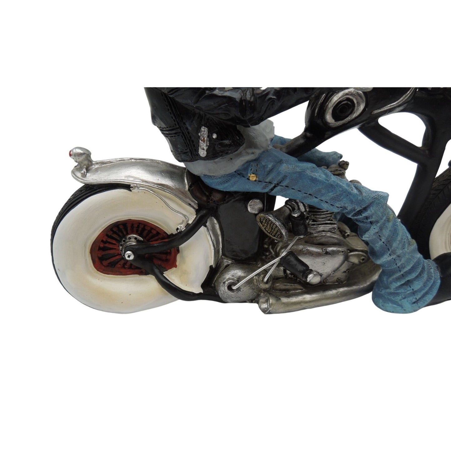 Booster Q2-2 Biker Figurine Polyresin Motorcycle Rider Chopper 9"