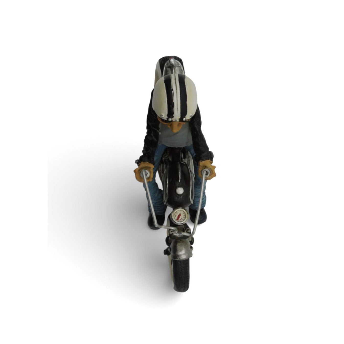 Booster Q2-2 Biker Figurine Polyresin Motorcycle Rider Chopper 9"