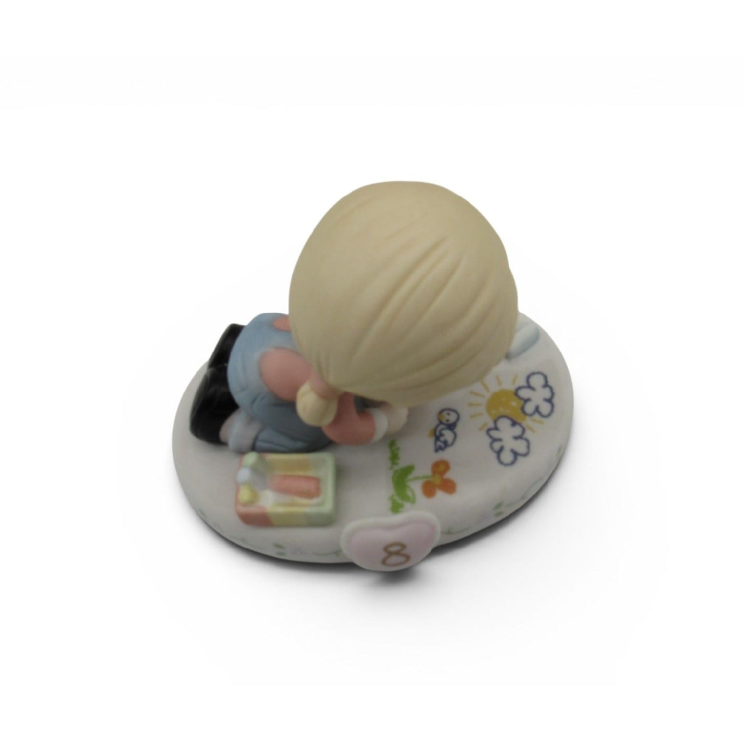 Precious Moments Age 8 Growing In Grace Porcelain Figurine Boxed Girl Puppy