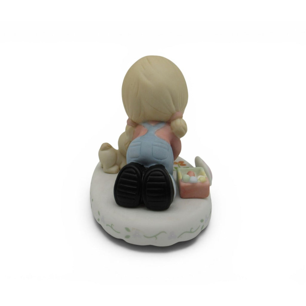 Precious Moments Age 8 Growing In Grace Porcelain Figurine Boxed Girl Puppy