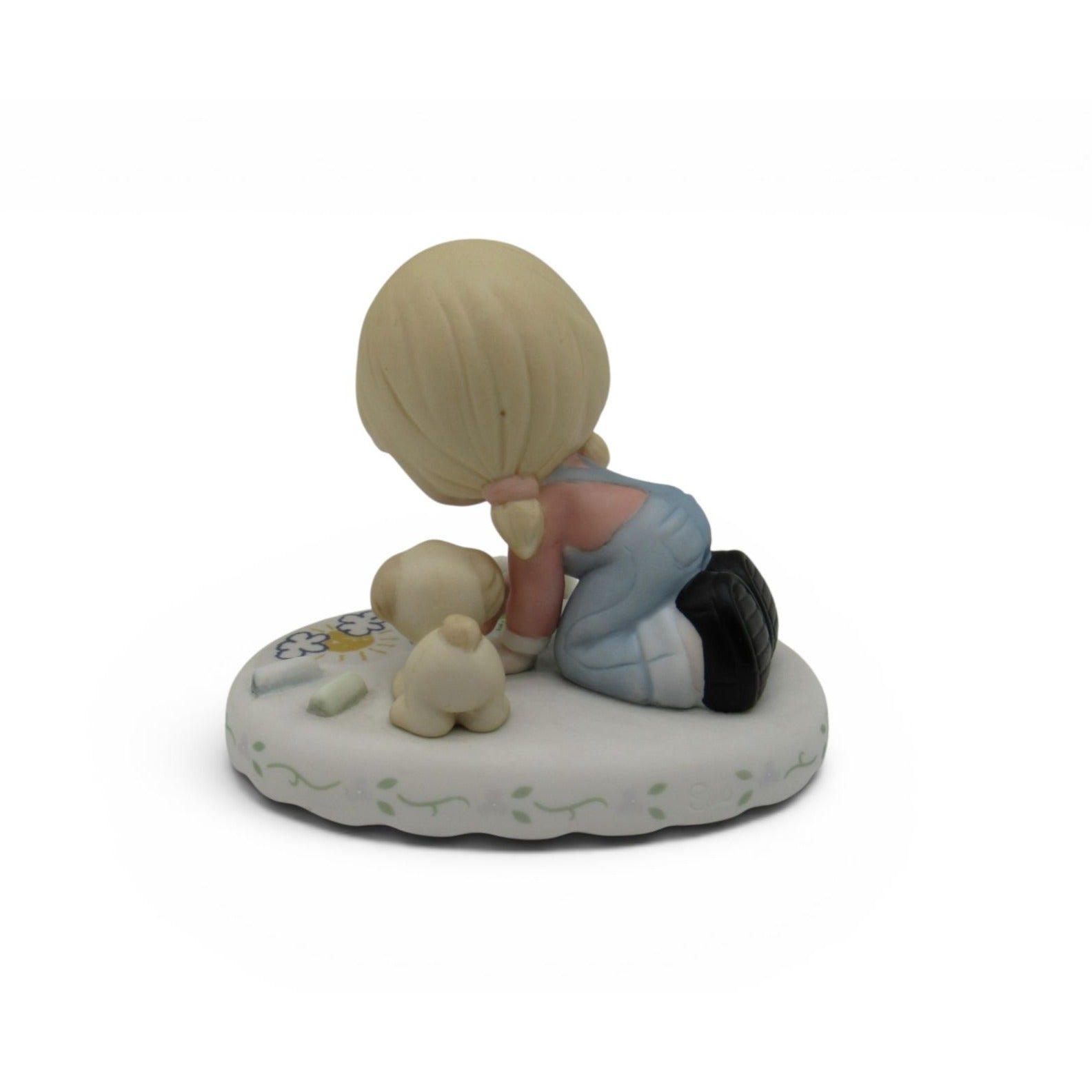 Precious Moments Age 8 Growing In Grace Porcelain Figurine Boxed Girl Puppy