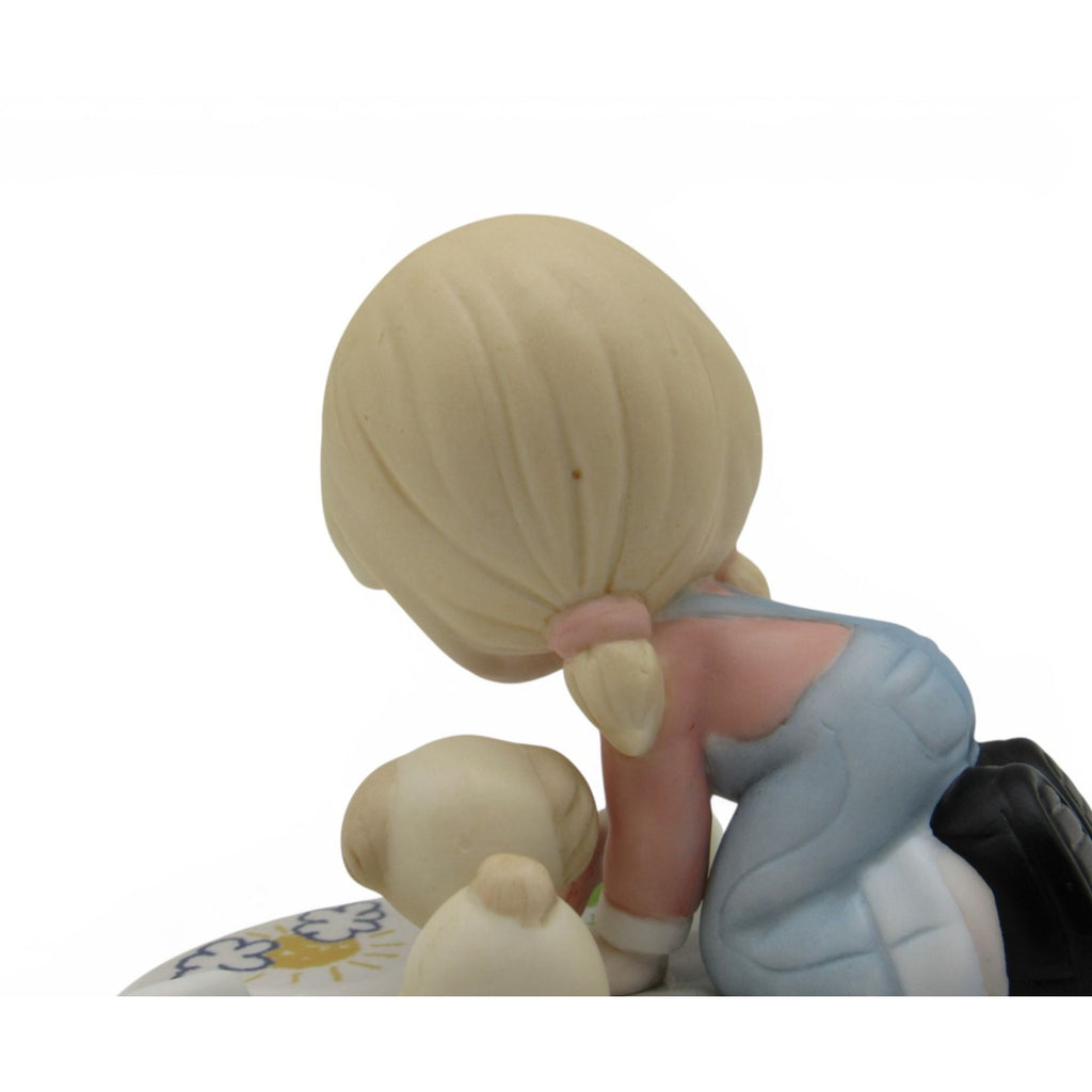 Precious Moments Age 8 Growing In Grace Porcelain Figurine Boxed Girl Puppy