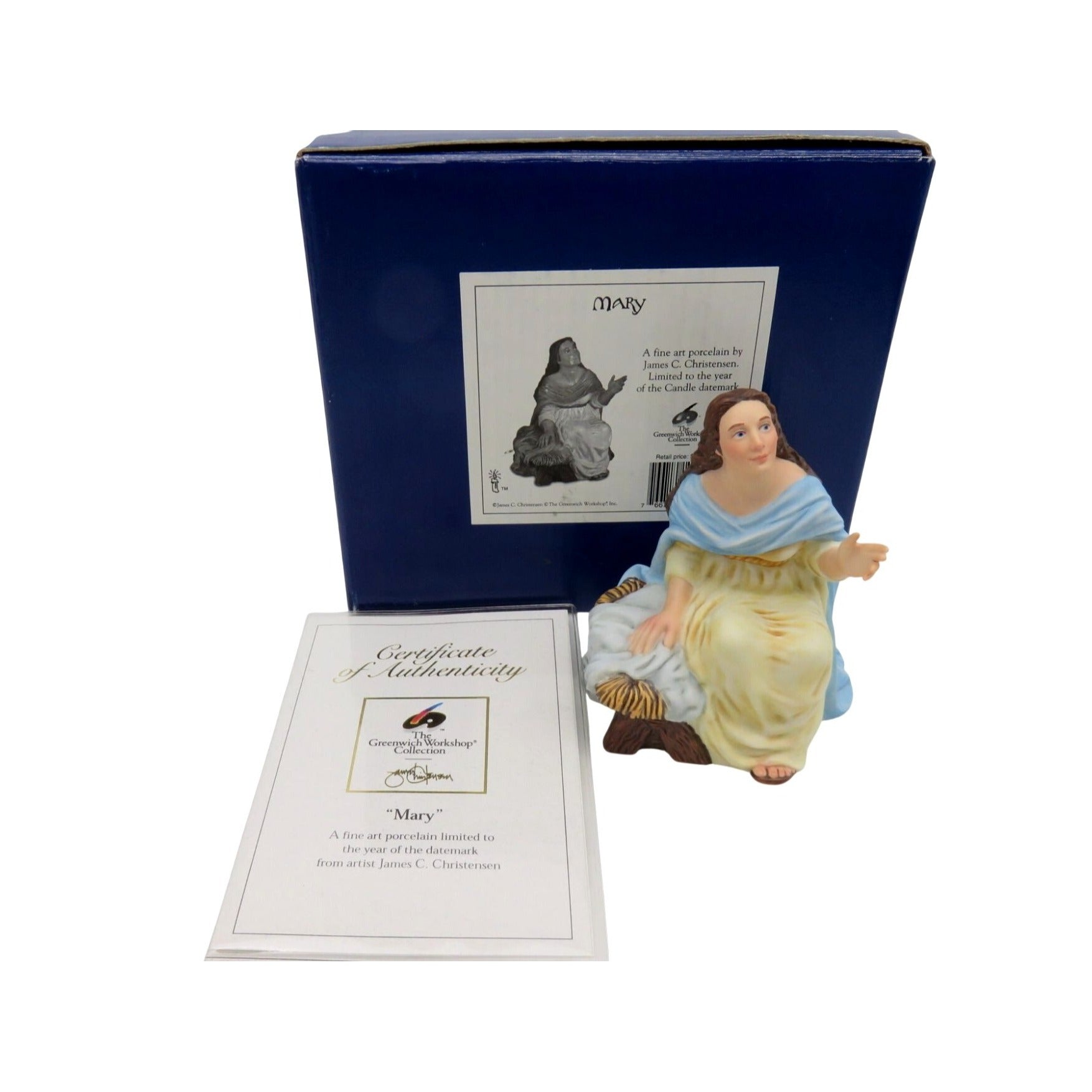 James Christensen Greenwich Workshop Figurine Mary 90s Vintage Boxed 4.3"